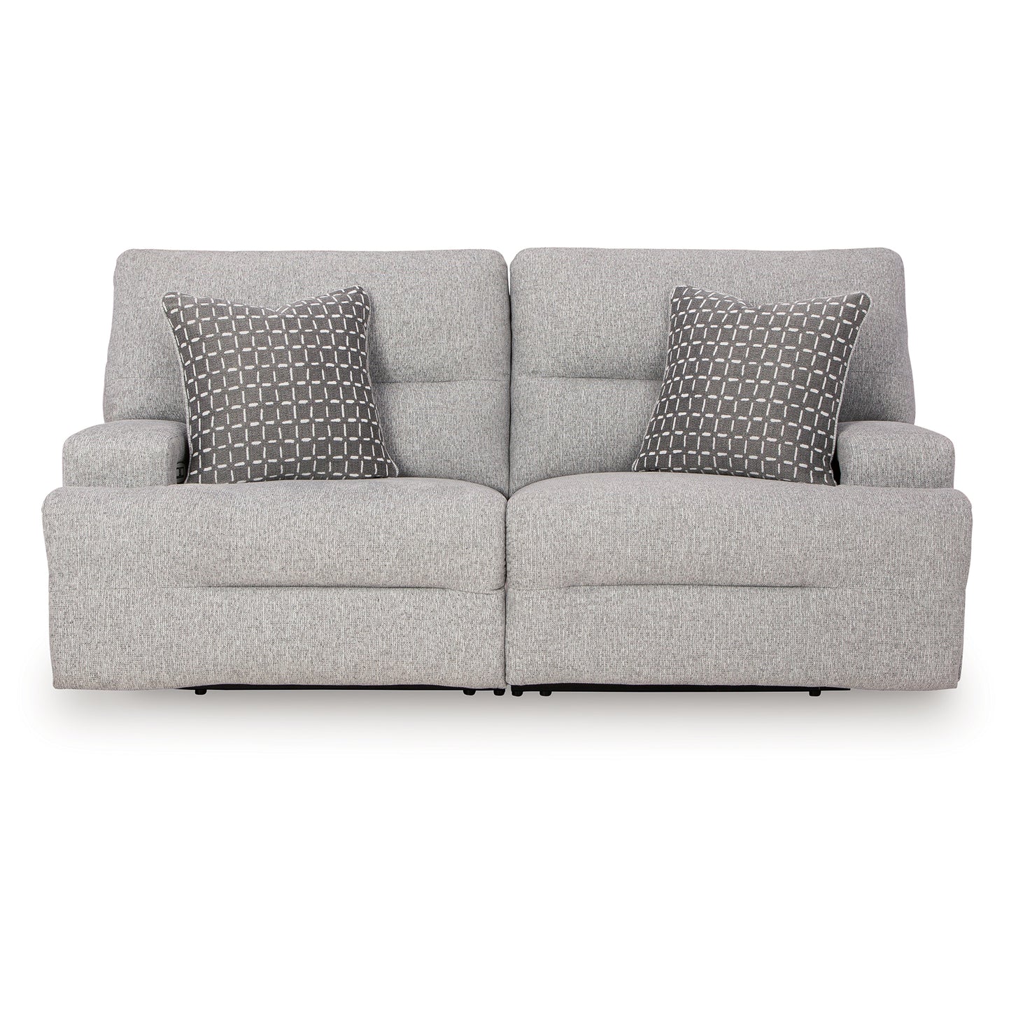 Acklen Place - 2-Piece Power Reclining Sectional Loveseat - Pewter