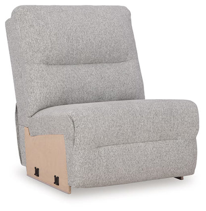 Acklen Place - 7-Piece Power Sectional Reclining Sofa With Storage Console - Pewter