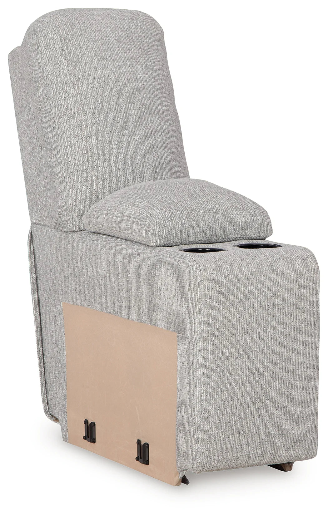 Acklen Place - 7-Piece Power Sectional Reclining Sofa With Storage Console - Pewter