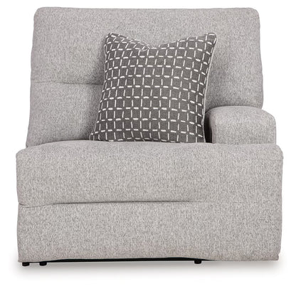 Acklen Place - 7-Piece Power Sectional Reclining Sofa With Storage Console - Pewter