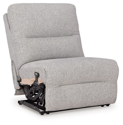 Acklen Place - 7-Piece Power Sectional Reclining Sofa With Storage Console - Pewter