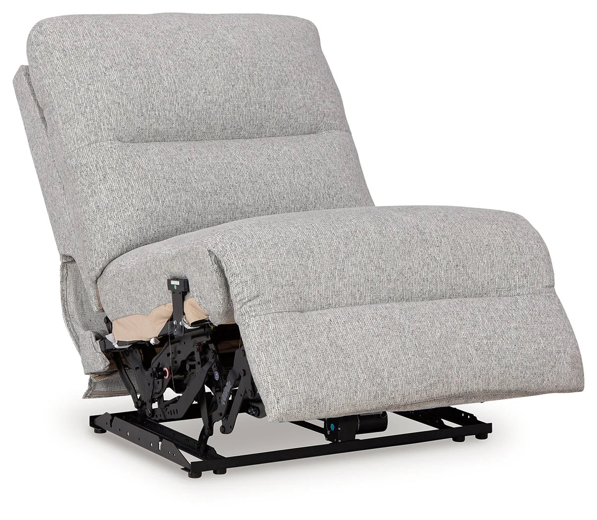 Acklen Place - 7-Piece Power Sectional Reclining Sofa With Storage Console - Pewter