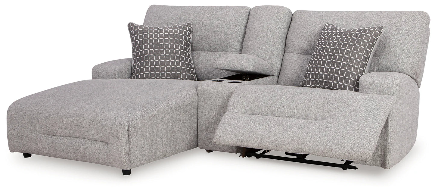 Acklen Place - Pewter - 3-Piece Power Reclining Sectional Sofa With Laf Chaise-2