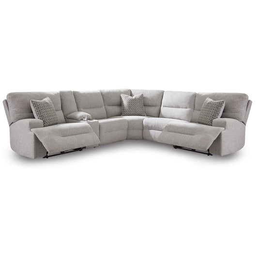 Acklen Place - Pewter - 6-Piece Power Reclining Sectional