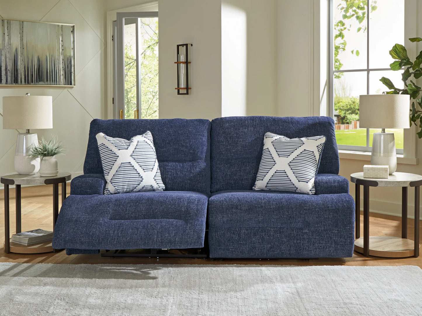 Acklen Place - Navy - 2-Piece Power Reclining Sectional