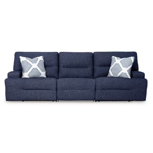Acklen Place - 3-Piece Power Reclining Sectional Sofa - Navy