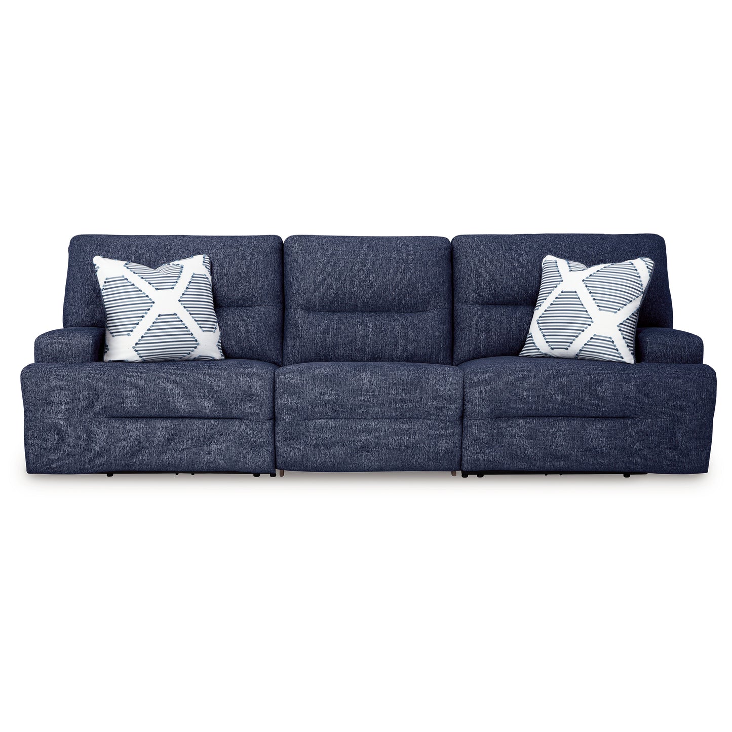 Acklen Place - 3-Piece Power Reclining Sectional Sofa - Navy