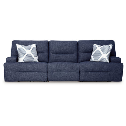 Acklen Place - 3-Piece Power Reclining Sectional Sofa - Navy
