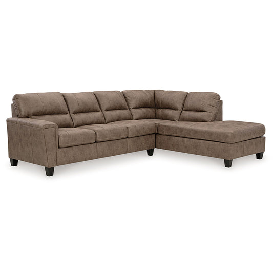 Navi - Fossil - 2-Piece Sectional Sofa With Raf Corner Chaise