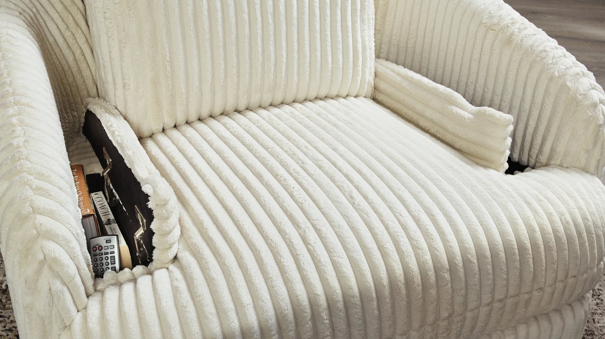 Tie-breaker - Ivory - Swivel Glider Recliner – Furniture Warehouse Tie-breaker - Ivory - Swivel Glider Recliner – Furniture Warehouse