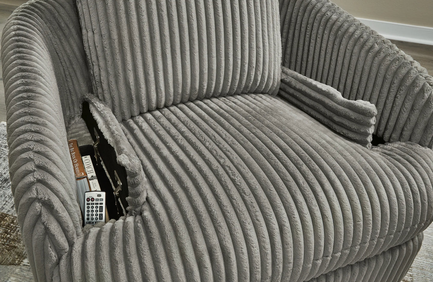 Tie-breaker - Fog - Swivel Glider Recliner