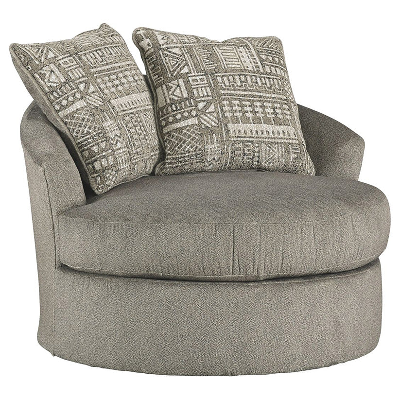 Soletren - Ash - Swivel Accent Chair