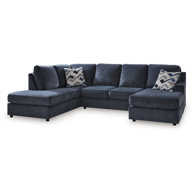 Albar Place - Cobalt - 2-Piece Sectional With Raf Sofa Chaise