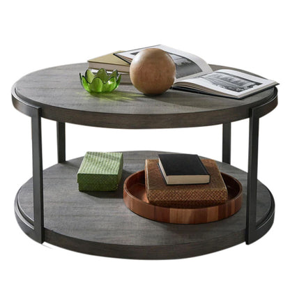 Modern View - Round Cocktail Table - Dark Gray