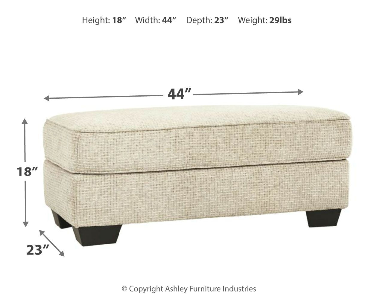 Monaghan - Sandstone - 2 Pc. - Chair And A Half With Ottoman