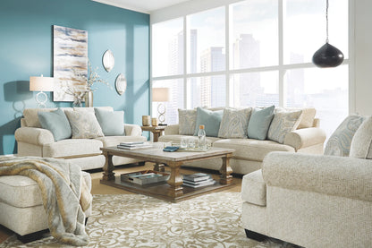 Monaghan - Sandstone - 4 Pc. - Sofa, Loveseat, Chair and a Half, Ottoman