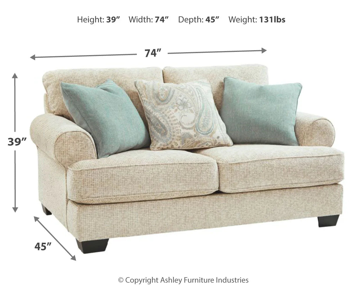 Monaghan - Sandstone - 2 Pc. - Sofa, Loveseat