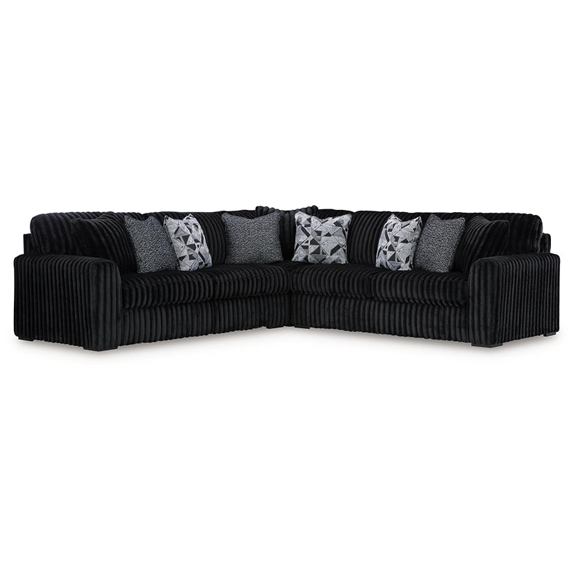 Midnight-madness - Onyx - 3-Piece Sectional