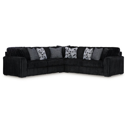 Midnight-madness - Onyx - 3-Piece Sectional