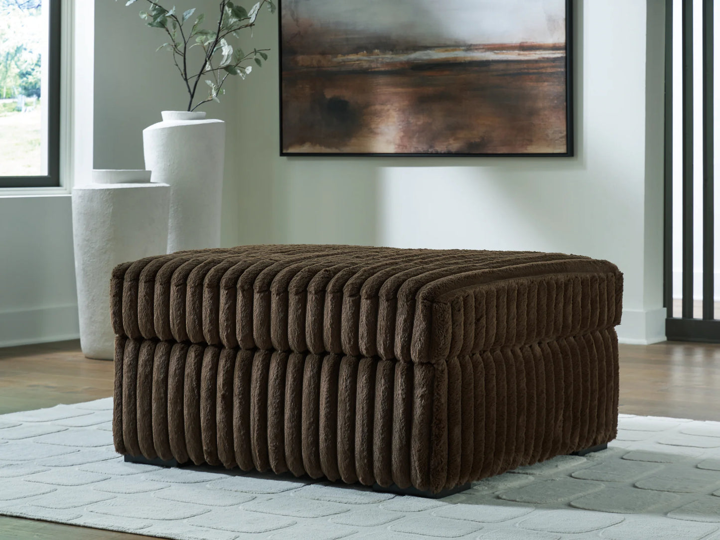 Midnight-Madness - Chocolate - Oversized Accent Ottoman