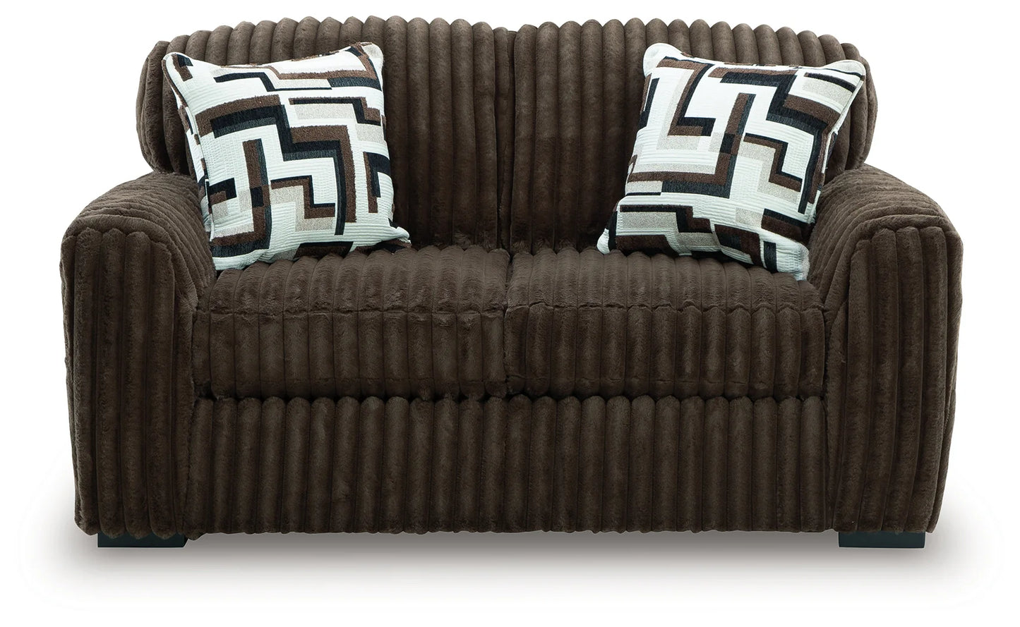 Midnight-Madness - Chocolate - Loveseat