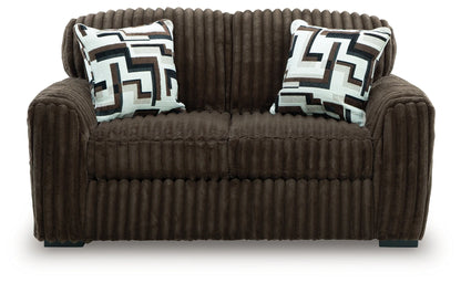 Midnight-Madness - Chocolate - Loveseat