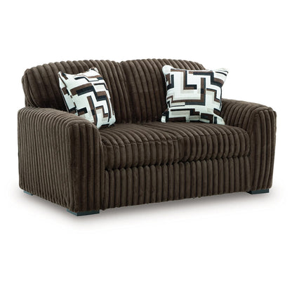 Midnight-Madness - Chocolate - Loveseat