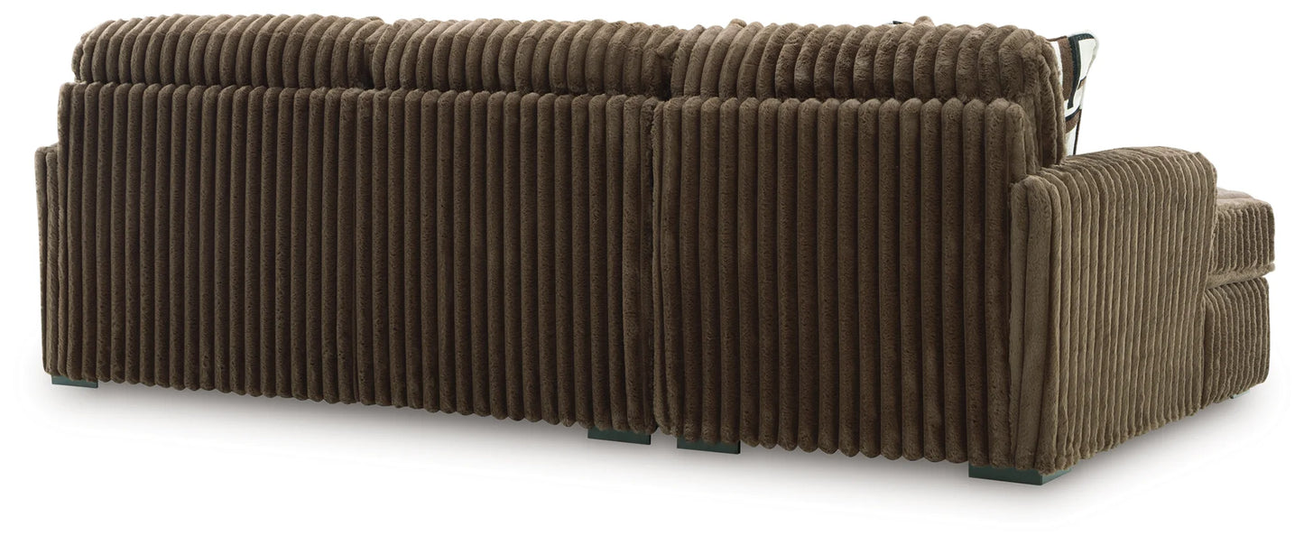 Midnight-Madness - Chocolate - 2-Piece Sectional Sofa With LAF Corner Chaise