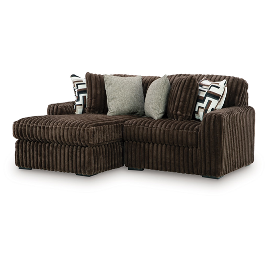 Midnight-Madness - 2-Piece Sectional With LAF Corner Chaise - Chocolate