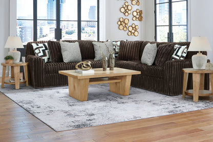 Midnight-Madness - Chocolate - 3-Piece Sectional