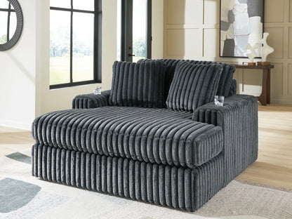 Midnight-Madness - Oversized Chaise - Gunmetal