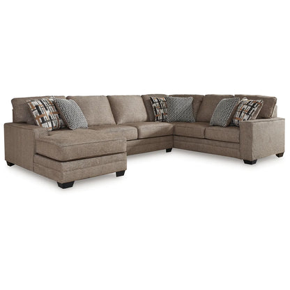 Cannonbrook - Nutmeg - 3-Piece Sectional With Laf Corner Chaise