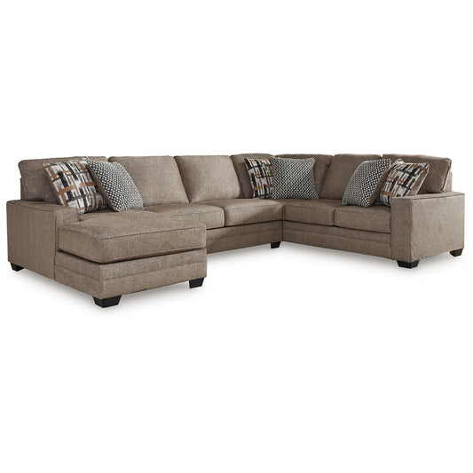 Cannonbrook - Nutmeg - 3-Piece Sectional With Laf Corner Chaise