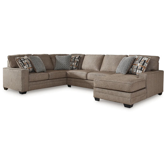 Cannonbrook - Nutmeg - 3-Piece Sectional With Raf Corner Chaise