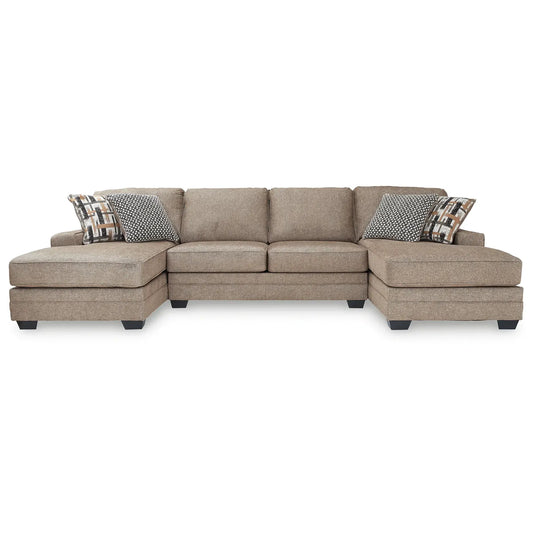 Cannonbrook - Nutmeg - 3-Piece Sectional With Chaises