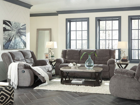 Tulen - Gray - 3 Pc. - Reclining Sofa, Loveseat, Rocker Recliner