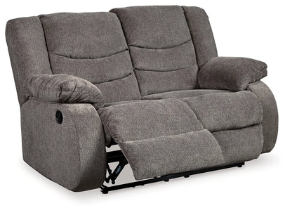 Tulen - Gray - Reclining Loveseat