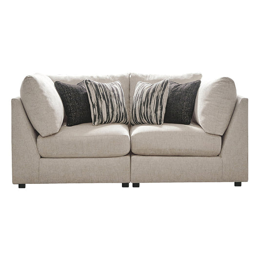 Kellway - Bisque - Loveseat 2 Pc Sectional