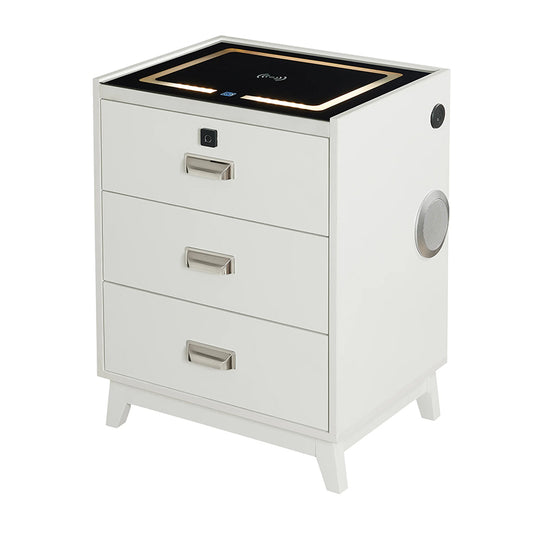 Rio - Nightstand With Electronic Features - White