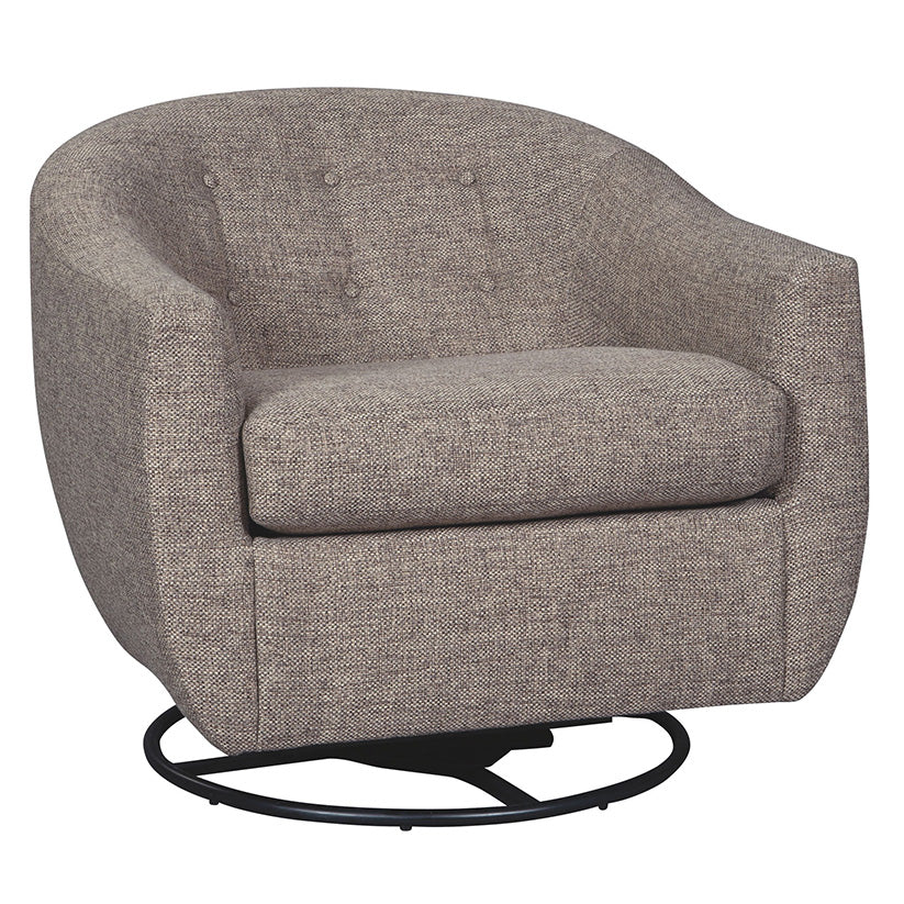 Upshur - Taupe - Swivel Glider Accent Chair