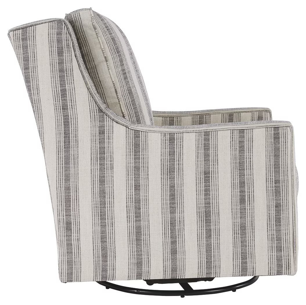 Striped swivel accent chair online