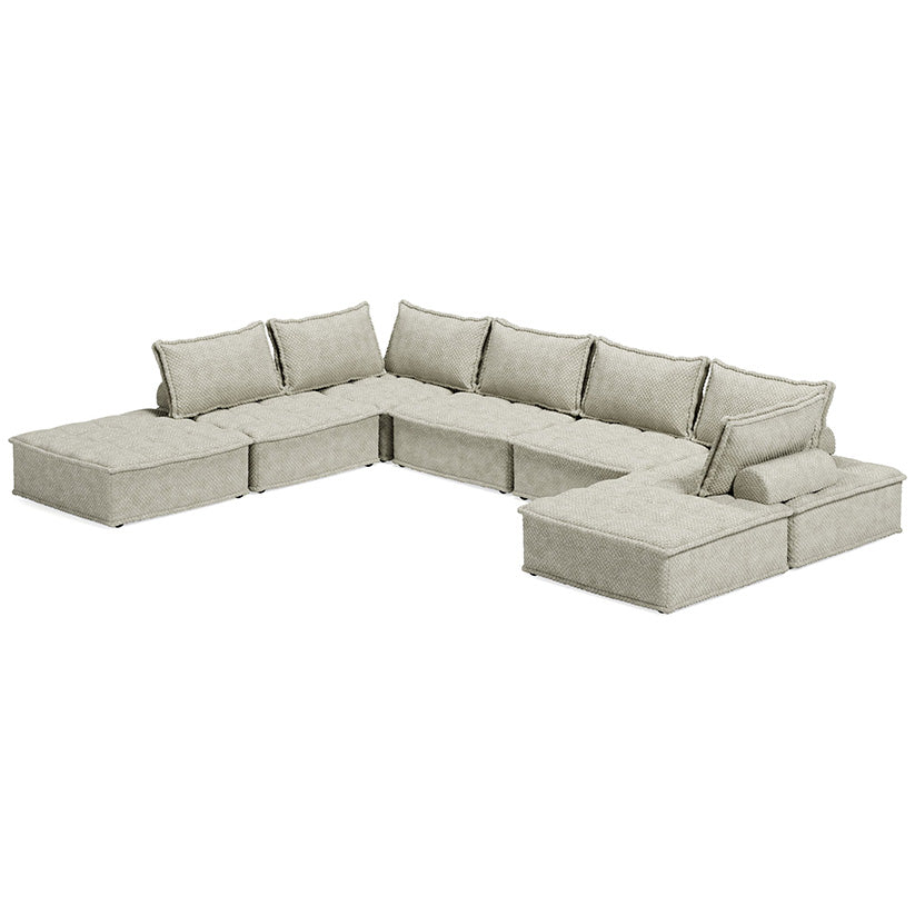 Bales - Taupe - 7-Piece Modular Seating