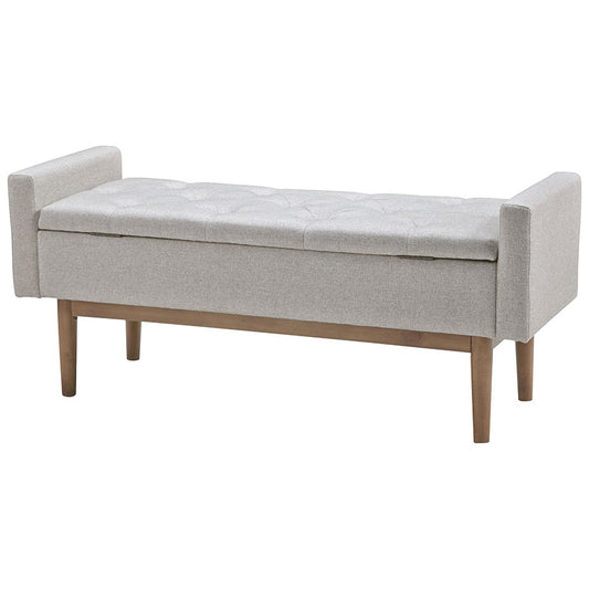 Briarson - Beige / Brown - Storage Bench