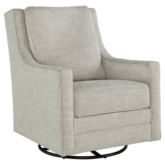 Kambria - Fog - Swivel Glider Accent Chair