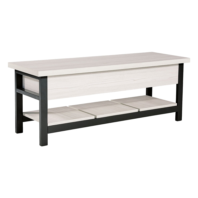 Rhyson - White - Storage Bench