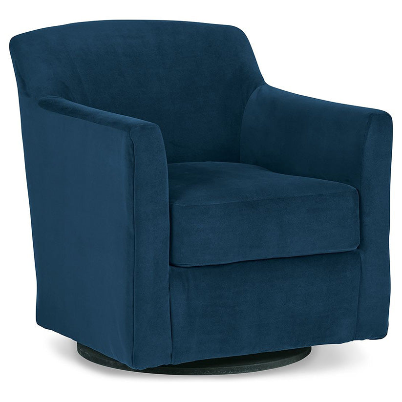 Bradney - Blue - Swivel Accent Chair