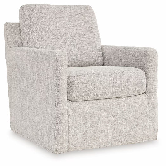 Nenana Next-gen Nuvella - Stone - Swivel Glider Accent Chair