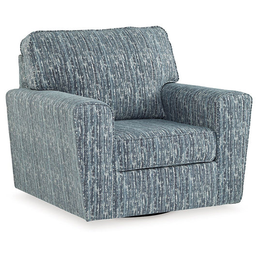 Aterburm - Twilight - Swivel Accent Chair