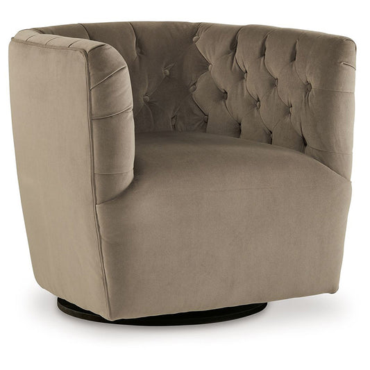 Hayesler - Cocoa - Swivel Accent Chair