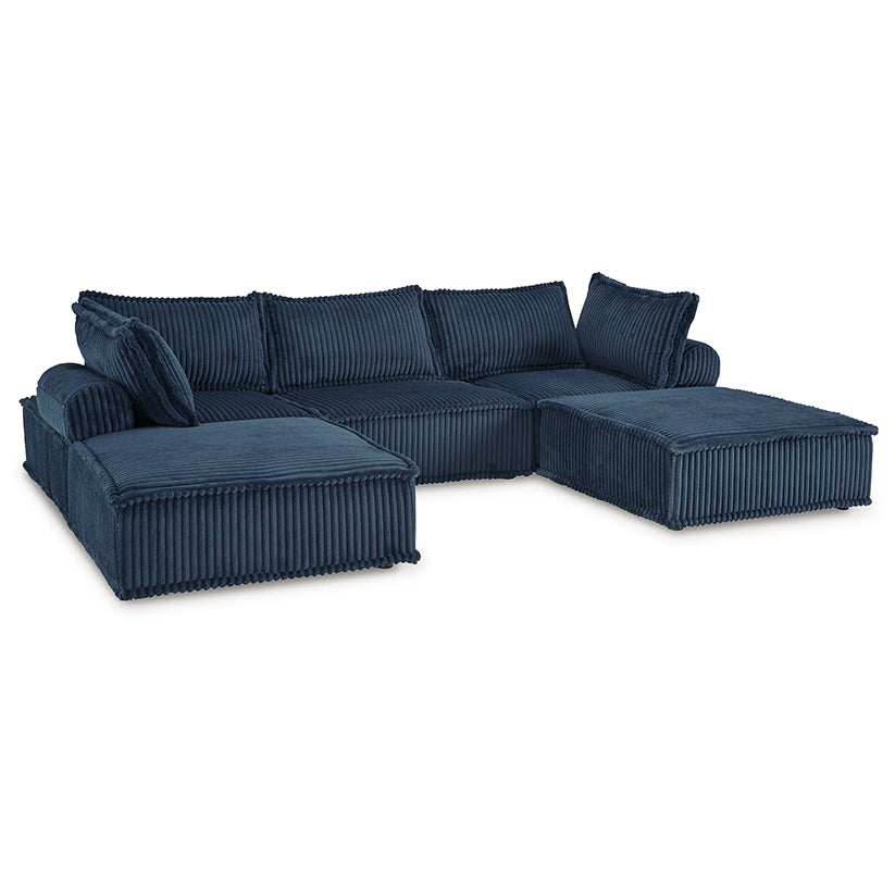 Bales - Navy - 5-Piece Modular Seating